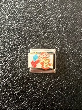 Strawberry shortcake Italian stainless steel charm